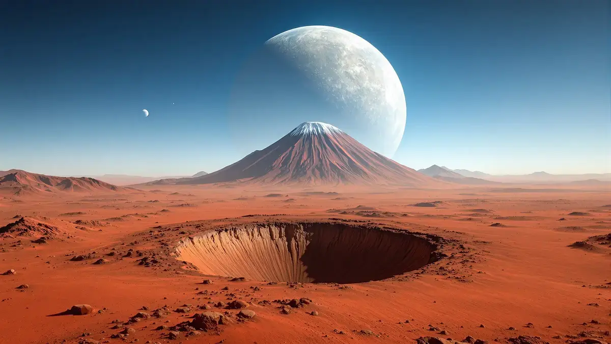 De Everest lijkt heel klein naast de hoogste berg van het zonnestelsel