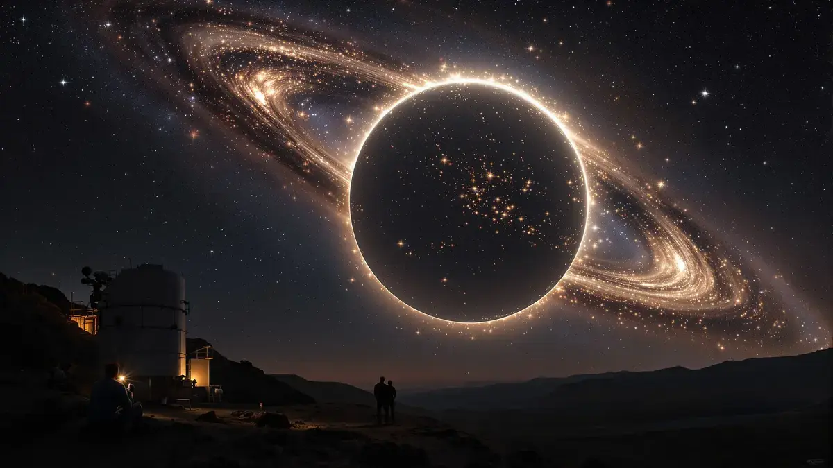 Een ongekend interstellair object ontdekt door astronomen, dat zijn uitzonderlijke grootte en schittering onthult