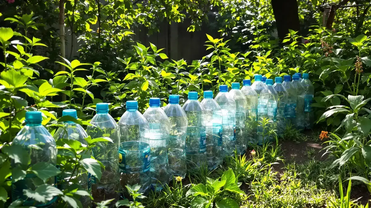 Zet een eenvoudige plastic fles om in een waardevolle bondgenoot om ratten uit je tuin te houden